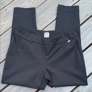 Black Straight Leg Women's Pants